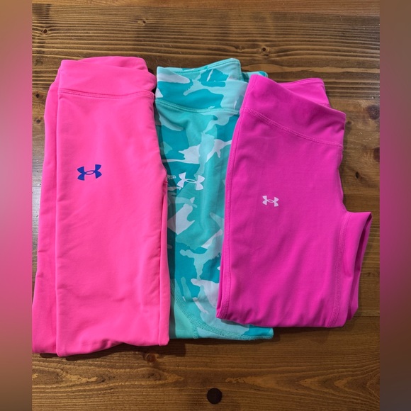 Under Armour Other - Under Armour Kids' Pink and Aqua Joggers Set